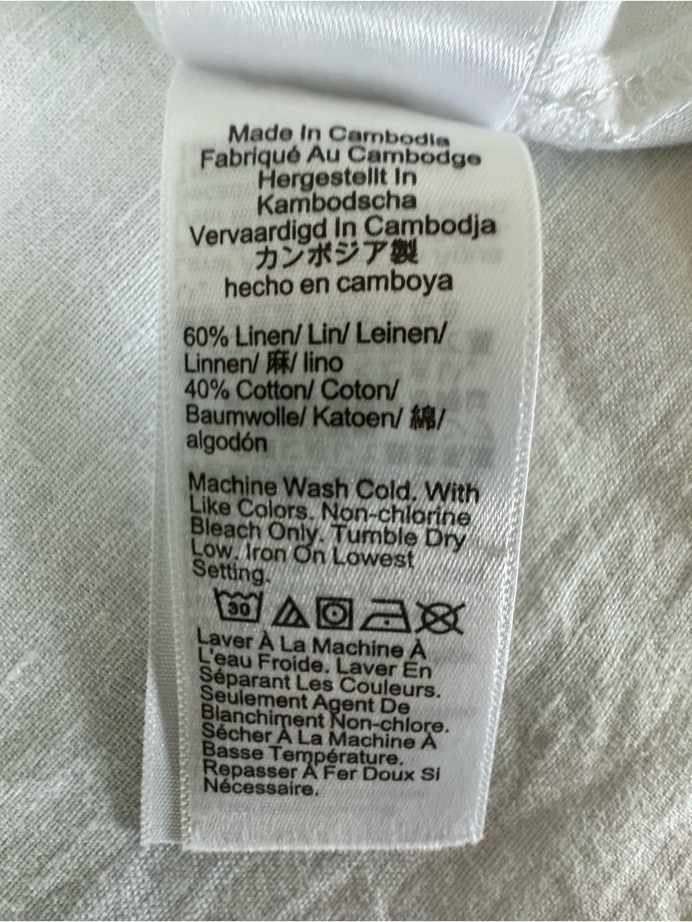 J. Crew White Linen Blenc Sleeveless Top - Picture 6 of 6